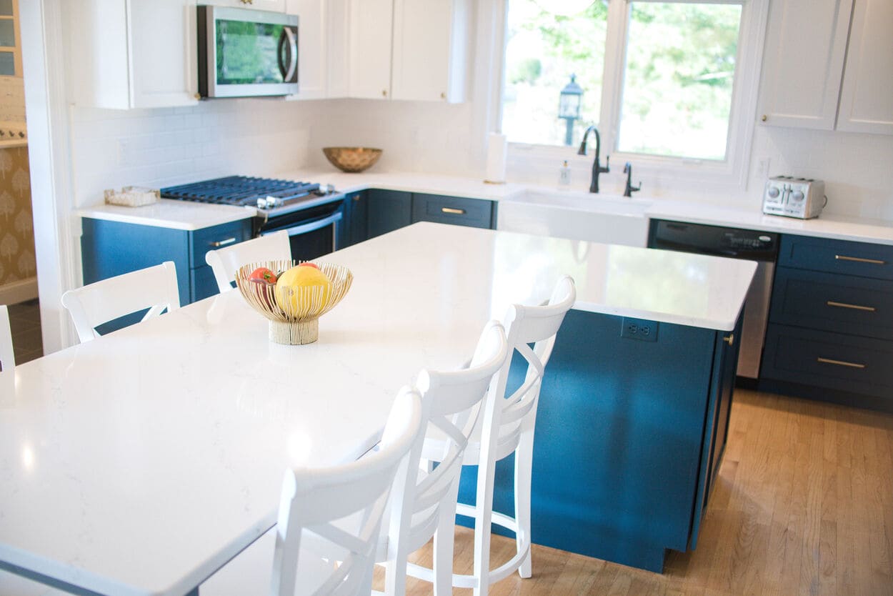 Granger Indiana Two-Toned Kitchen Remodel