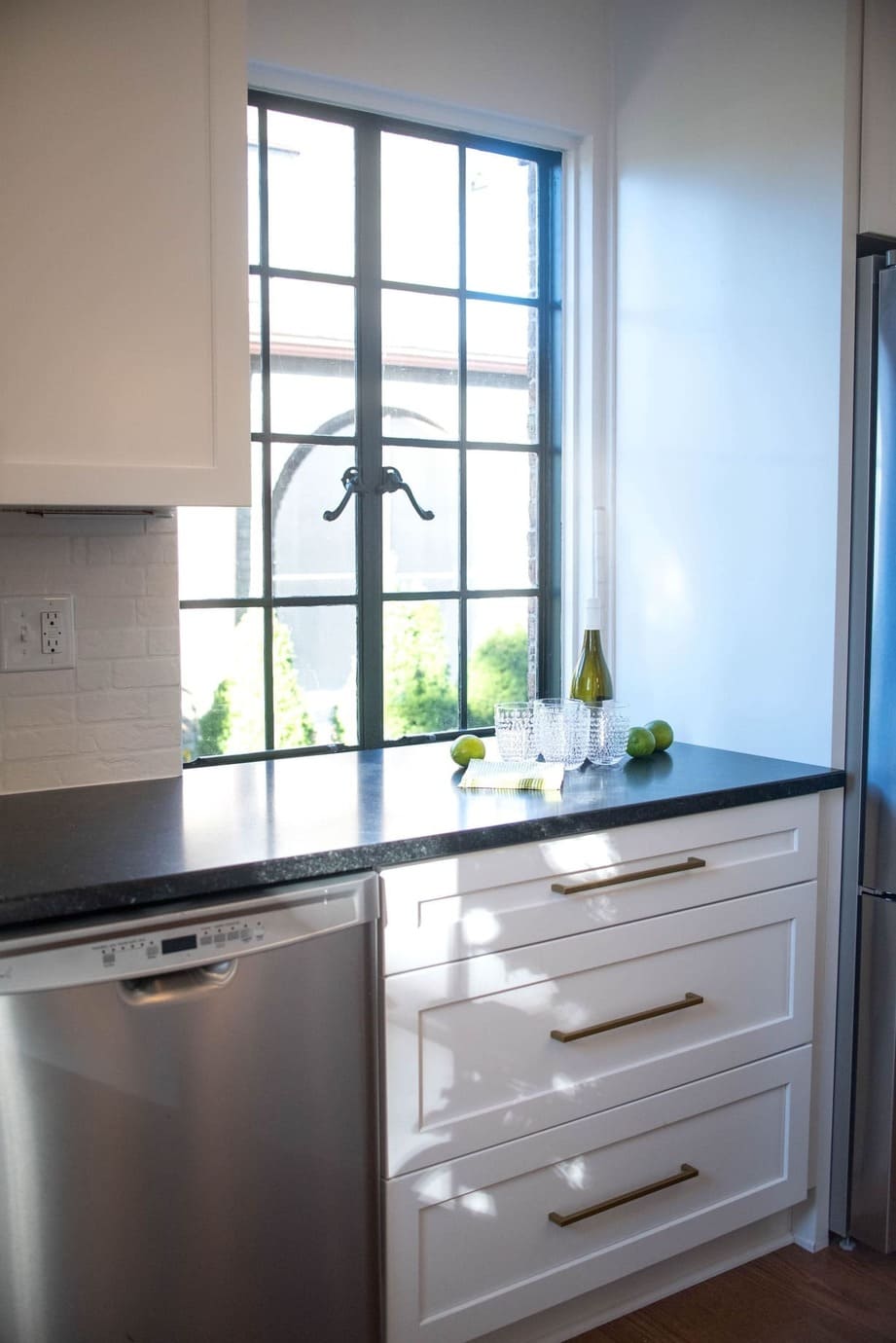 Cedar Street Kitchen Black Matte Granite Countertops South Bend 