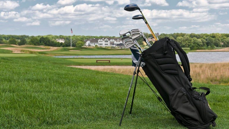 Country Club Course View With Clubs 