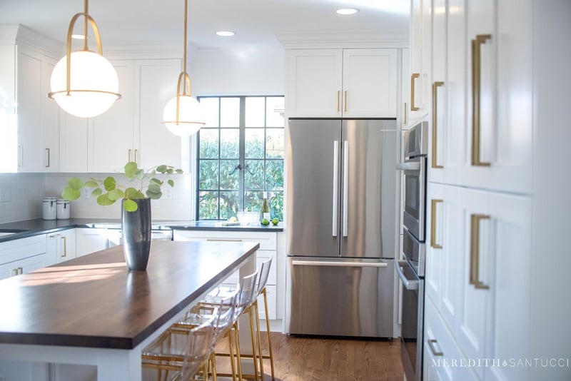 White kitchen remodel in South Bend, IN by Peacock and Company