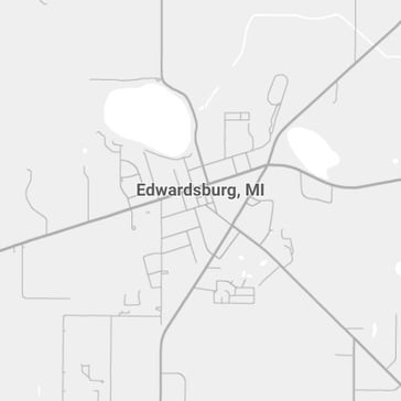 Edwardsburg Michigan Map