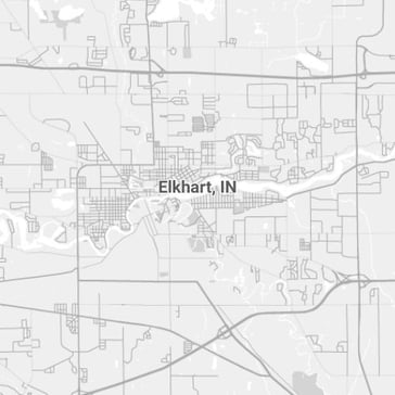 Elkhart Indiana Map