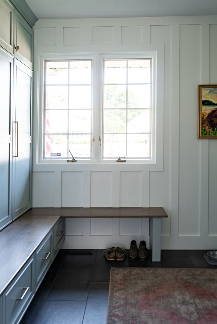 Granger Mudroom Addition- storage lockers