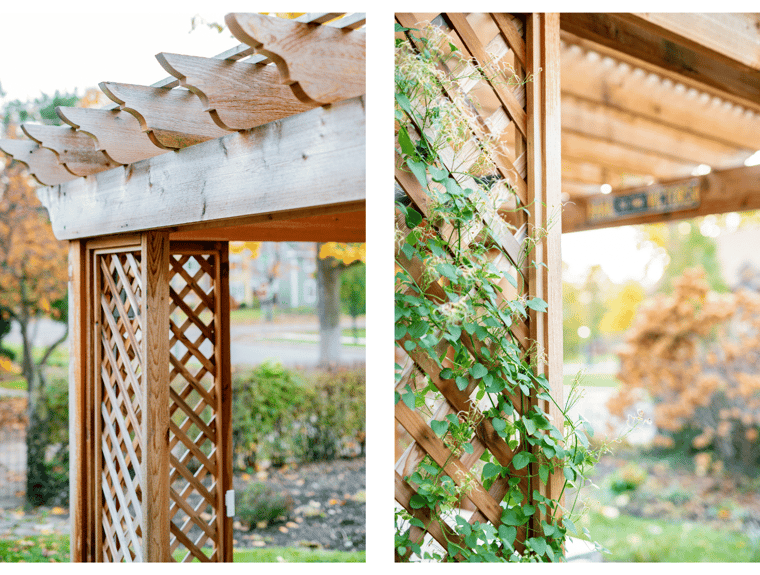 Details of Custom Wooden Pergola in South Bend