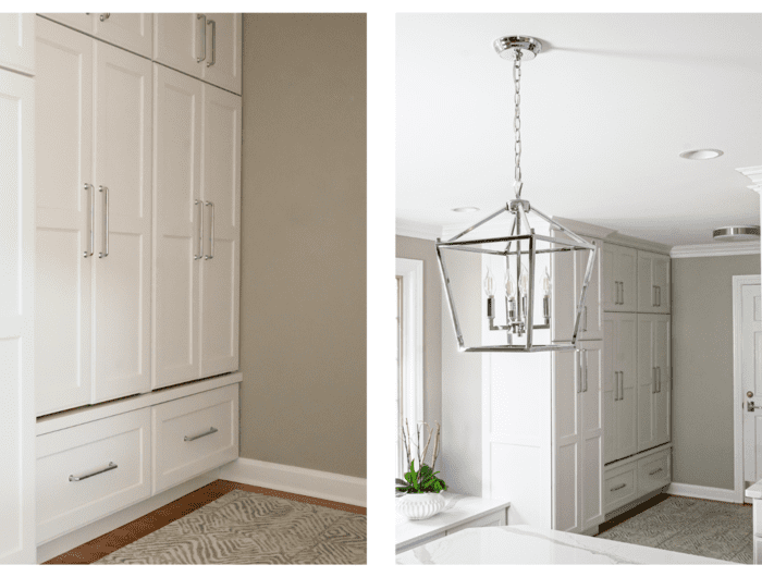 White Shaker Cabinets In Gourmet Kitchen