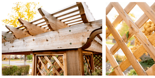 Custom Pergola Wood Details in South Bend, Indiana