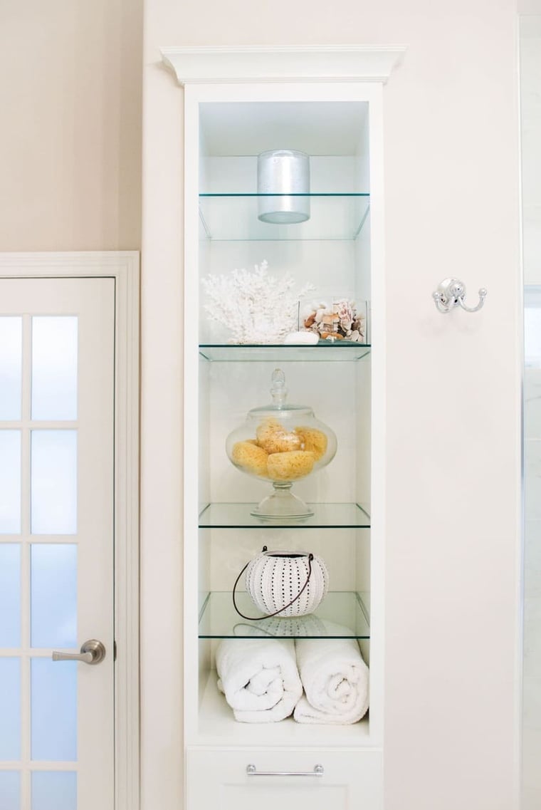 Shelving in Bathroom Remodel Granger IN