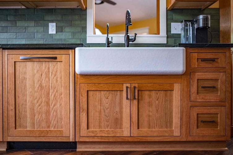 Natural Cherry Kitchen Cabinetry in Mishawaka, Indiana