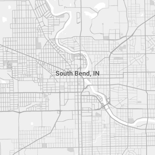 South Bend Indiana Map