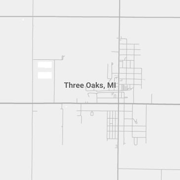 Three Oaks Michigan Map