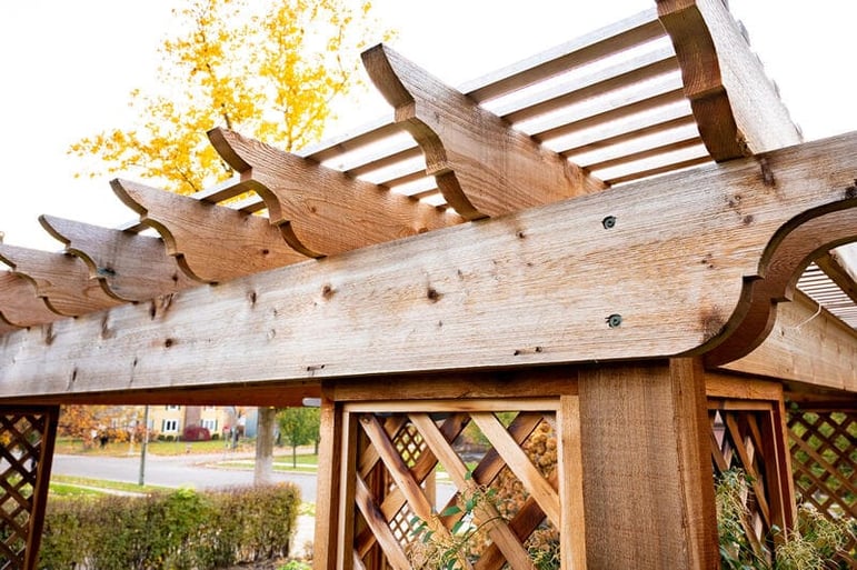 Outdoor Custom Pergola by Peacock & Company