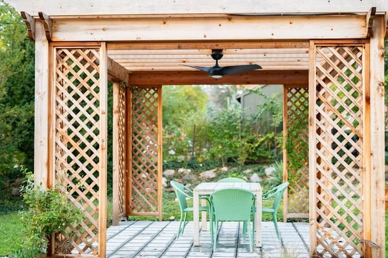 Full View of Custom Pergola in South Bend