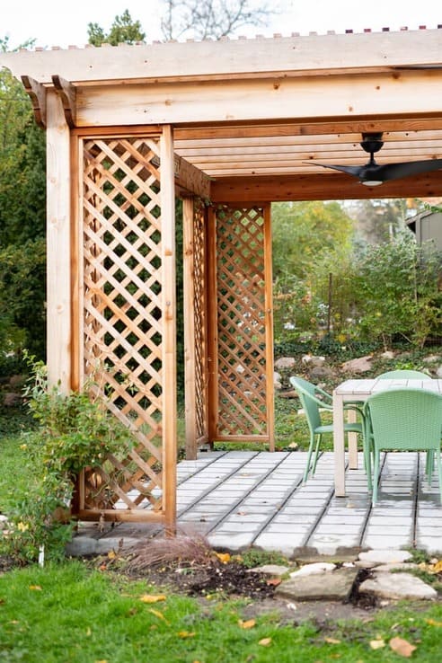 Hand-Built Custom Pergola in South Bend