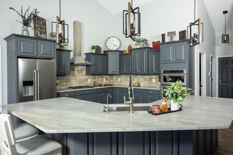 Project Spotlight - Smith Kitchen With Gray Cabinets
