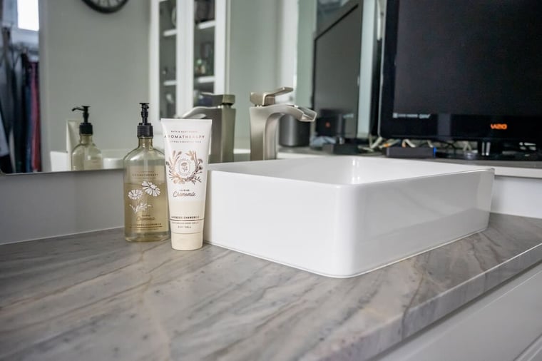 Project Spotlight - Calm & Neutral Master Suite Bathroom