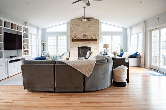 sunroom addition living room area with soda on DOUGLAS RD HOME